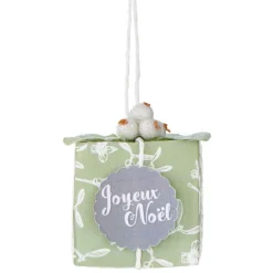 Suspension de Noël cadeau miniature