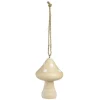 Suspension de Noël champignon en bois Ø5xH8cm - 2 modèles