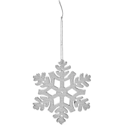 Suspension de Noël en métal doré ou argenté