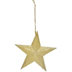 Suspension de Noël en métal doré ou argenté