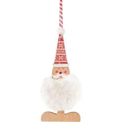 Suspension de Noël figurine avec fourrure