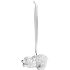 Suspension de Noël forme Animal blanc