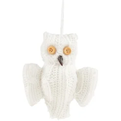 Suspension de Noël forme animale blanche