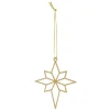 Suspension de Noël forme en métal doré