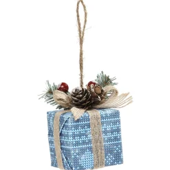 Suspension de Noël forme paquet cadeau