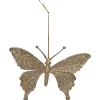 Suspension de Noël forme papillon brillant