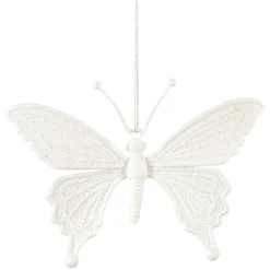 Suspension de Noël forme Papillon pailletté