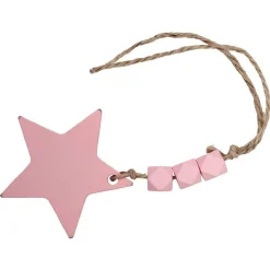 Suspension de Noël forme étoile mdf