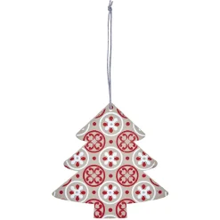 Suspension de Noël forme vintage en bois