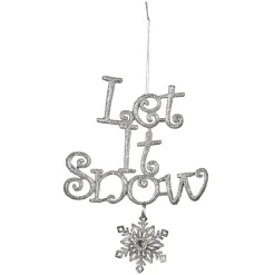 Suspension de Noël message Let it Snow en polystyrène
