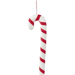 Suspension de Noël Sucre d'orge rouge et blanc H.50 cm