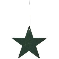 Suspension de Noël Étoile effet floqué