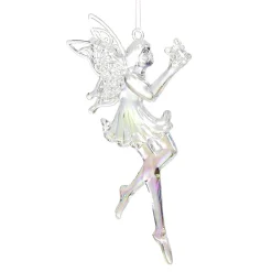 Suspension Fée en acrylique iridescent