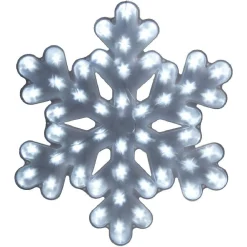 Suspension flocon lumineuse blanc fixe ø 44 cm