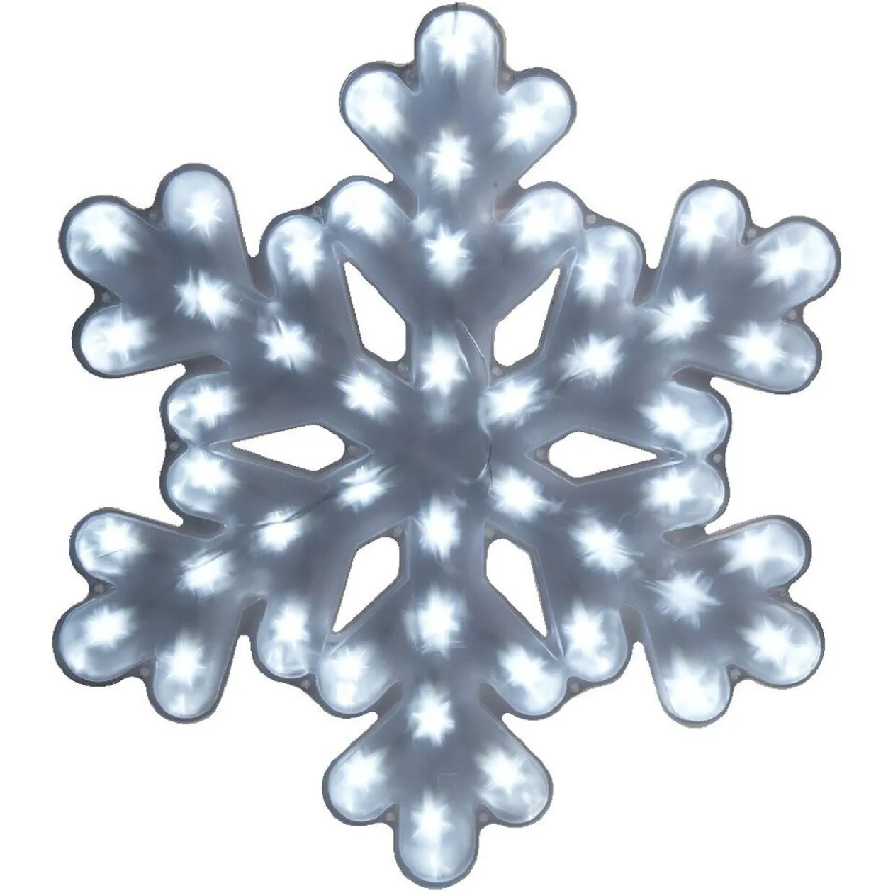 Suspension flocon lumineuse blanc fixe ø 44 cm