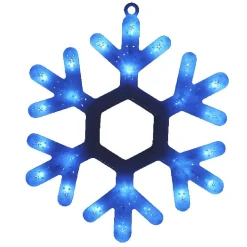 Suspension flocon lumineuse multicolore fixe