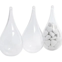 Suspension goutte à dragées transparente x3