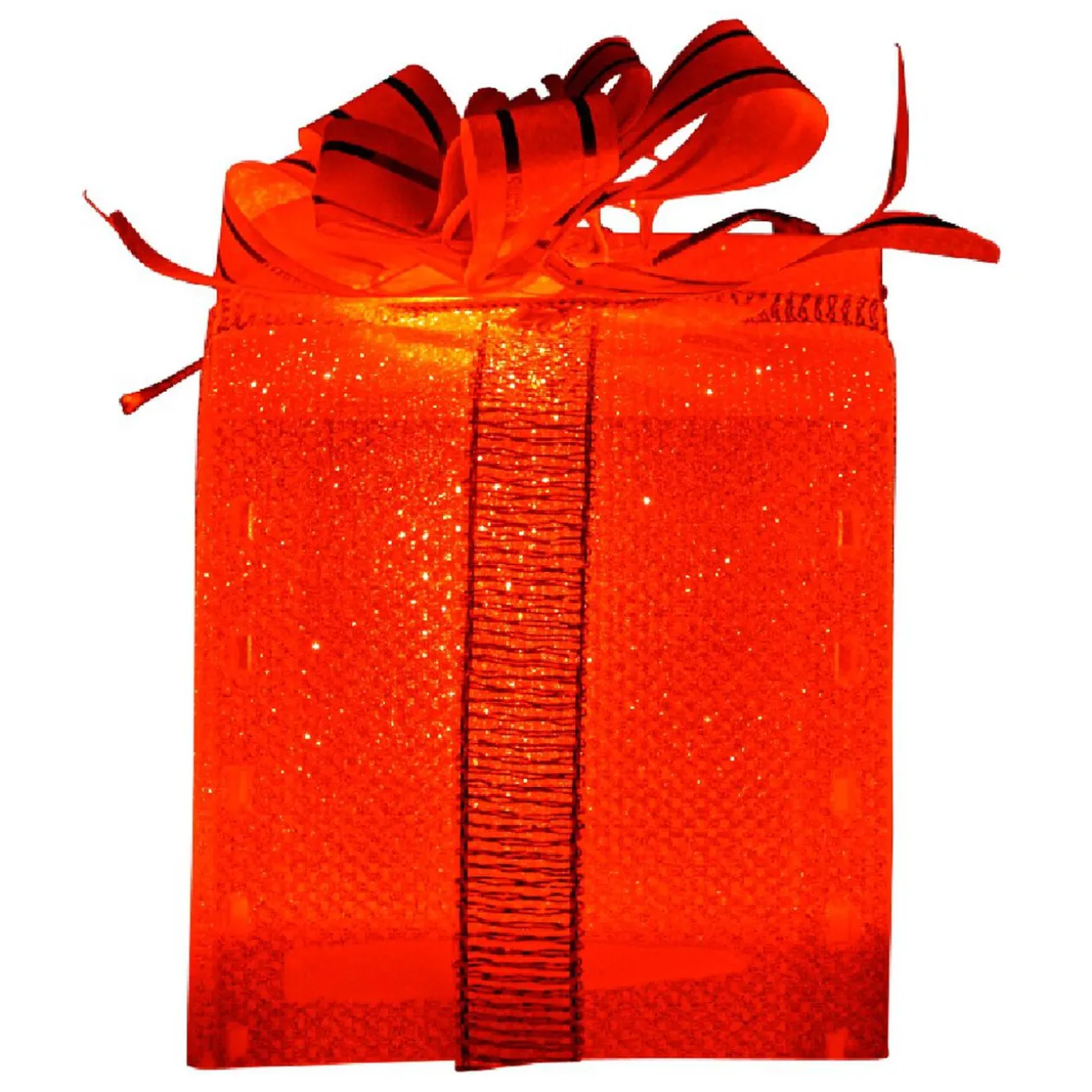 Suspension lumineuse forme cadeau 1 led multicolore