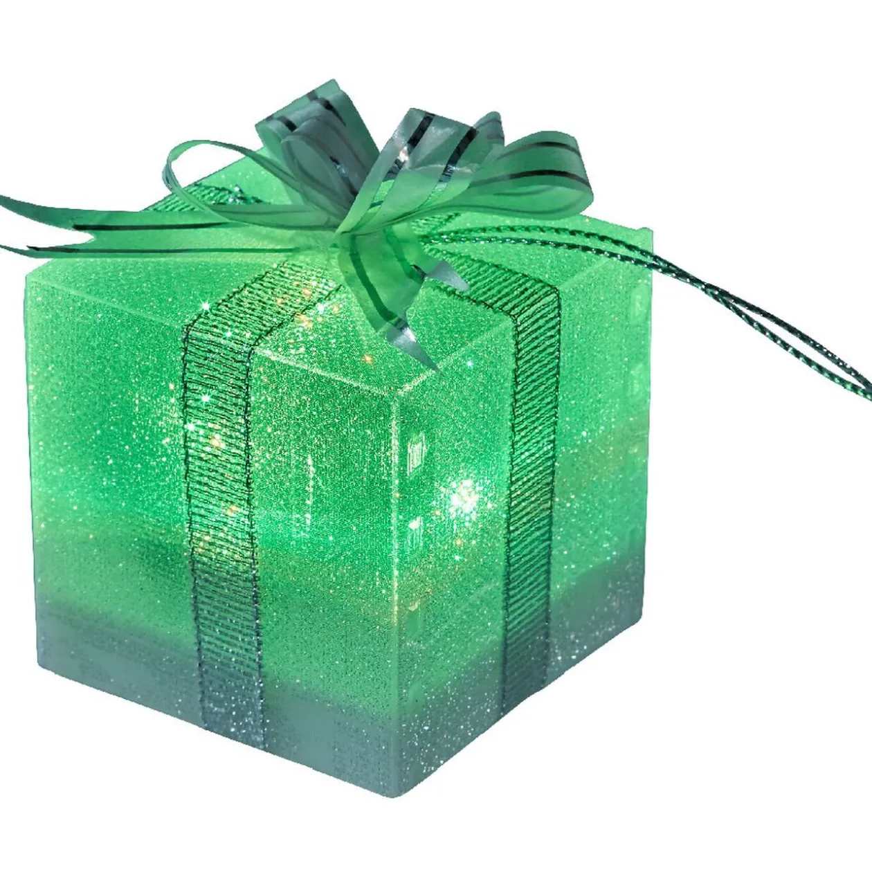 Suspension lumineuse forme cadeau 1 led multicolore