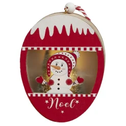 Suspension lumineuse Noël en bois