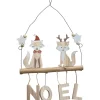 Suspension renard beige Noël