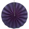 Suspension rosace papier violet x3