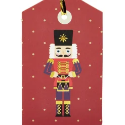 Étiquette cadeau Noël Tradition x6