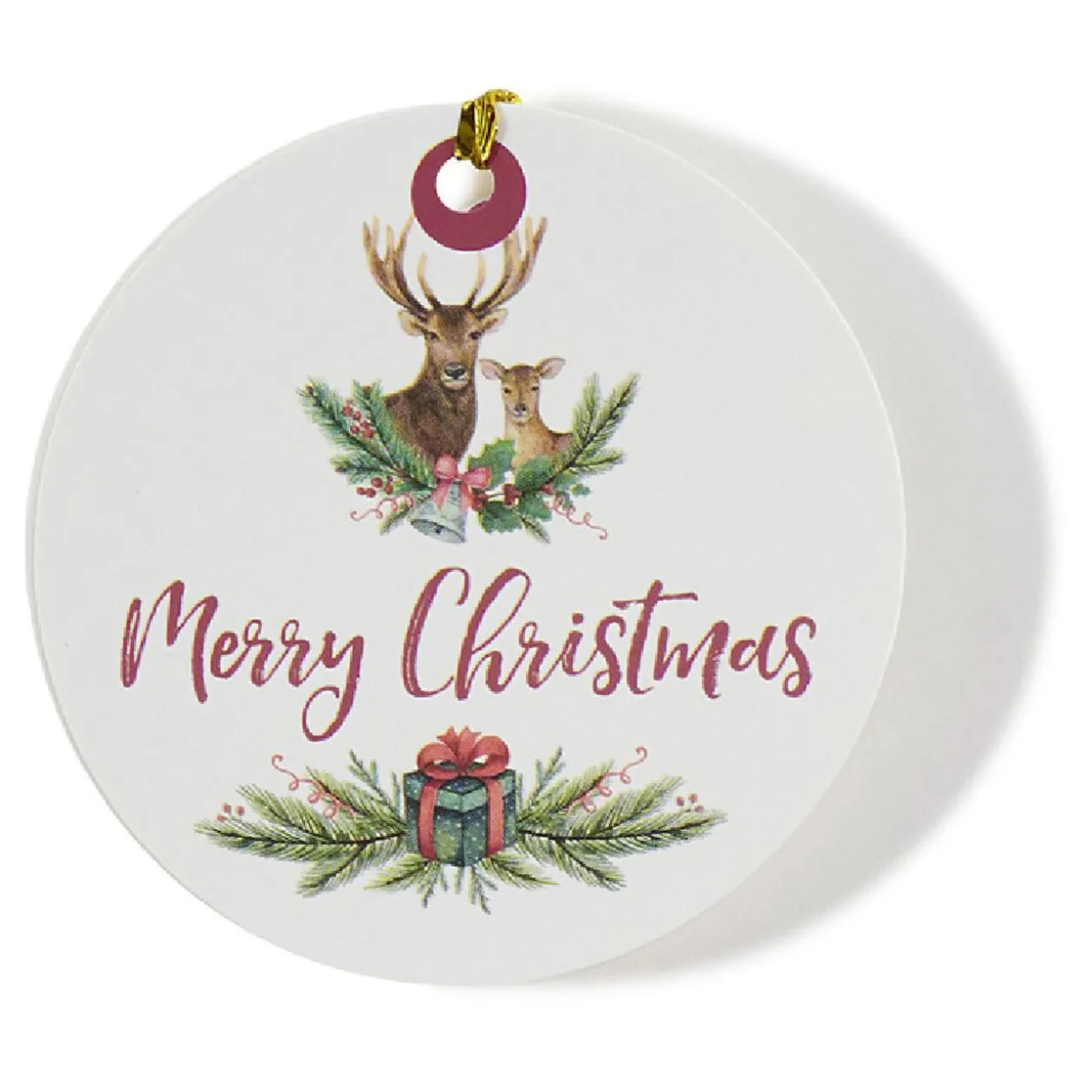 Étiquette pour Paquet cadeau enfant motifs Boule de Noël x6