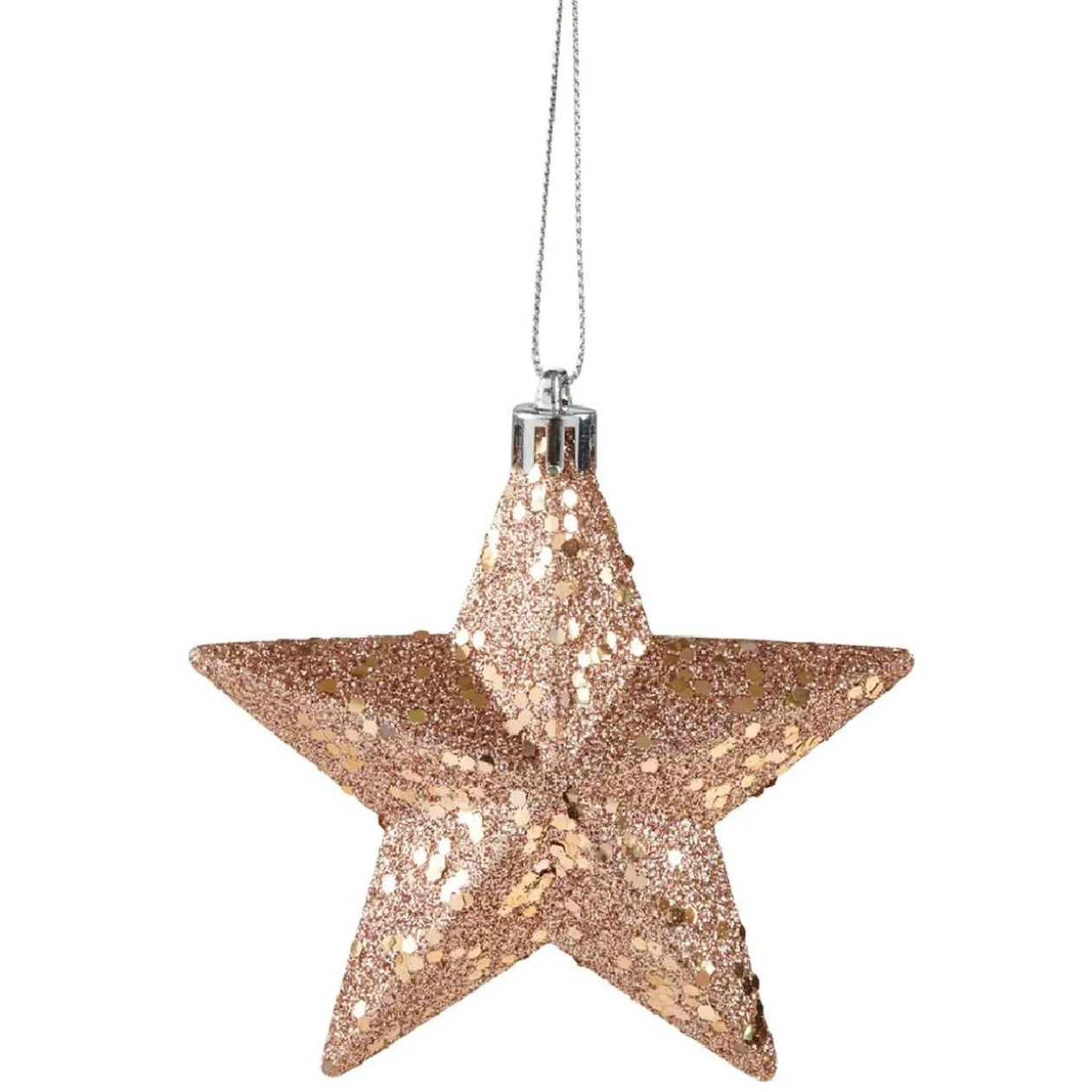 Étoile de Noël à suspendre paillettes