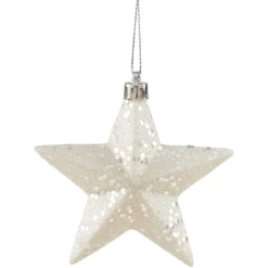 Étoile de Noël à suspendre paillettes