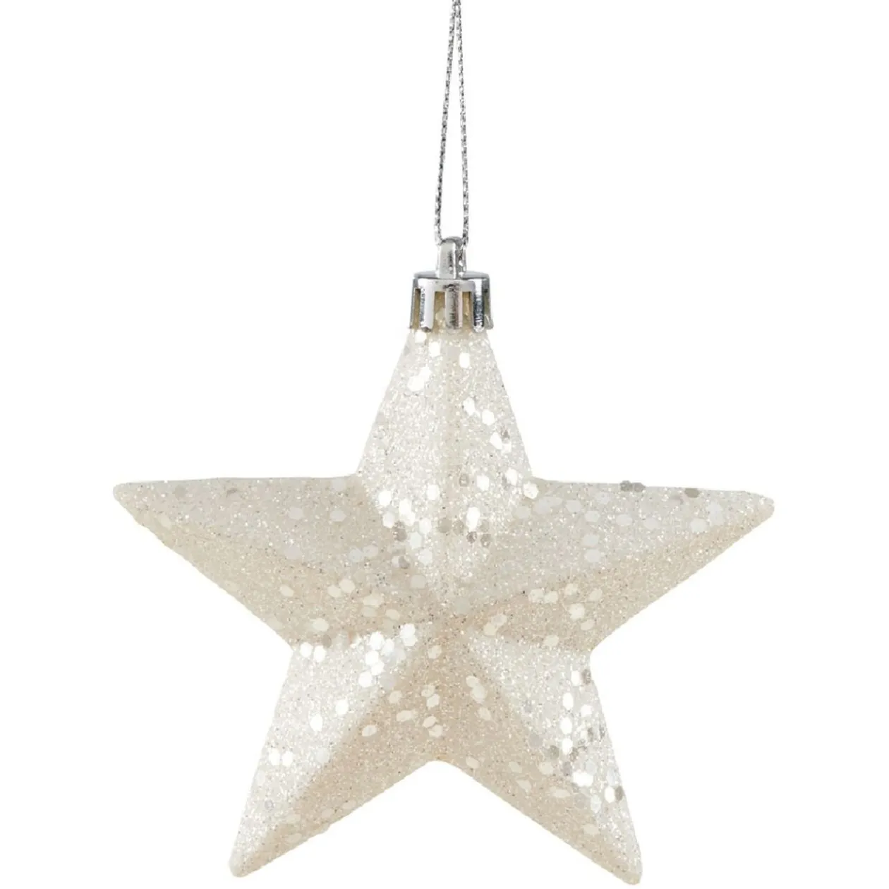 Étoile de Noël à suspendre paillettes