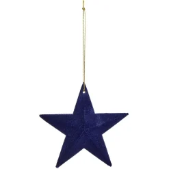 Étoile de Noël en velours