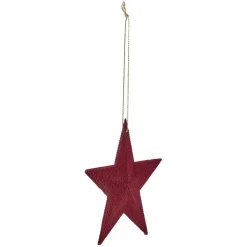 Étoile de Noël en velours