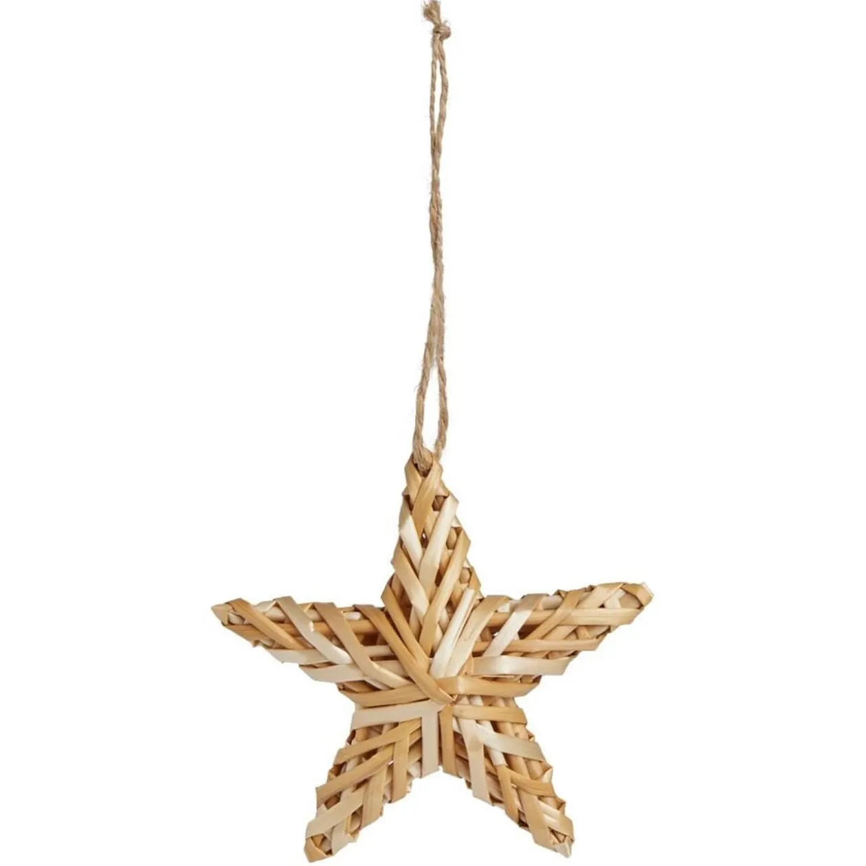 Étoile en paille à suspendre 10x10cm