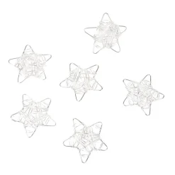 Étoile fil argenté x6