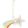 Étoile filante à suspendre multicolore L11xH6cm