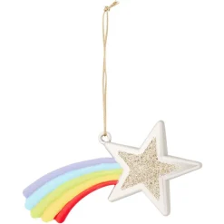 Étoile filante à suspendre multicolore L11xH6cm