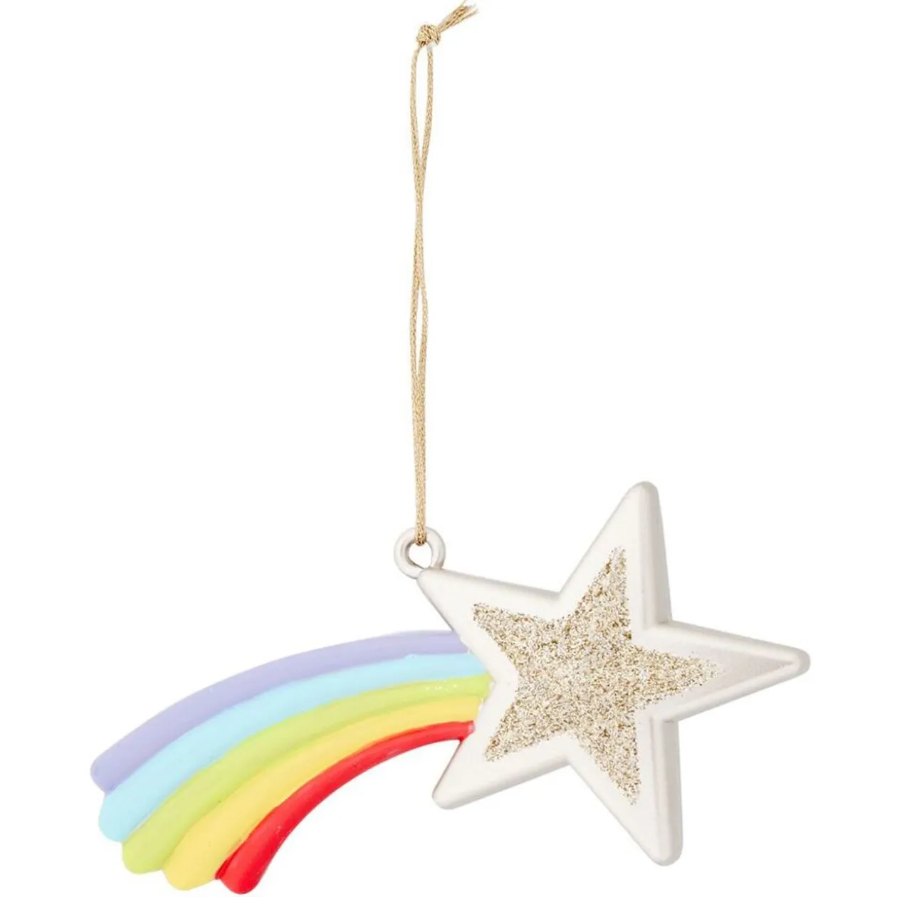 Étoile filante à suspendre multicolore L11xH6cm