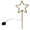 Étoile lumineuse à planter 12LED blanc chaud H25cm