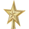 Étoile tête de sapin en plastique Doré