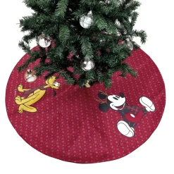 Tour de Sapin Disney Mickey Minnie Pluto rouge Ø121cm