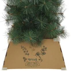 Tour de sapin motif végétal