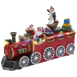 Train de Noël lumineux animé fonction rotative 10 LED
