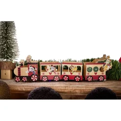 Train Disney Mickey en bois L38cm