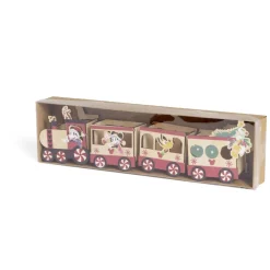 Train Disney Mickey en bois L38cm