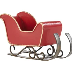 Traîneau de Noël métal à suspendre