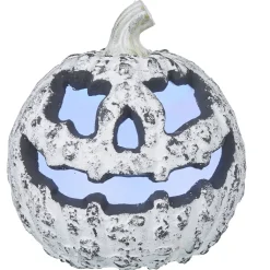 Tête de citrouille lumineuse en cendre