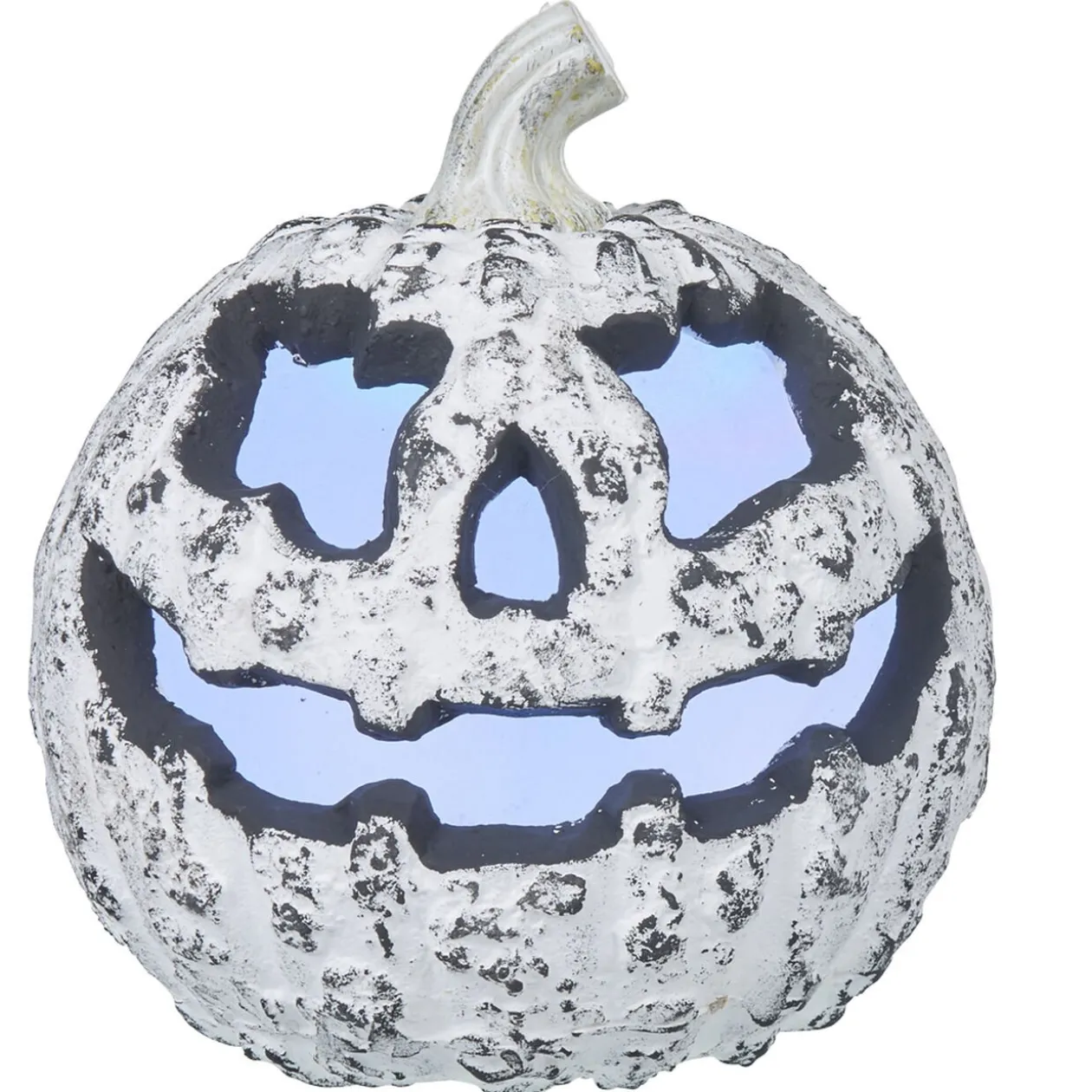 Tête de citrouille lumineuse en cendre