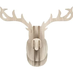 Tête de renne bois à fixer