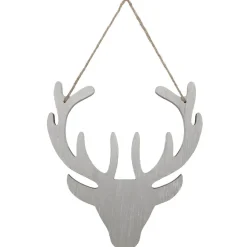 Tête de renne grise à suspendre